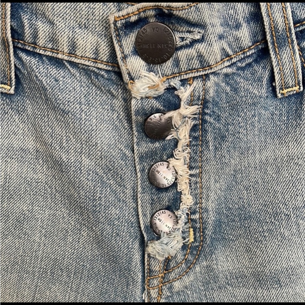 Anthropologie Current Elliott Cropped Cuffed boyfriend jeans - Picture 2 of 4